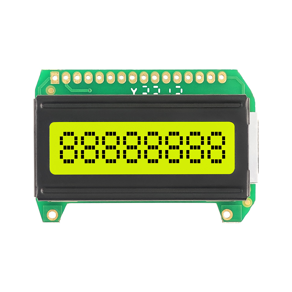 8x1 character lcd display module