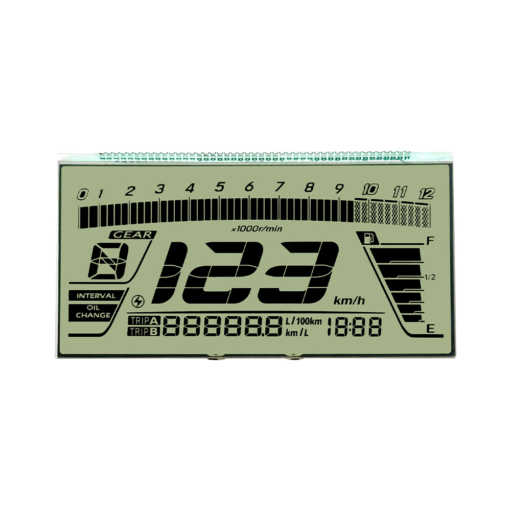 custom lcd segment display transparency