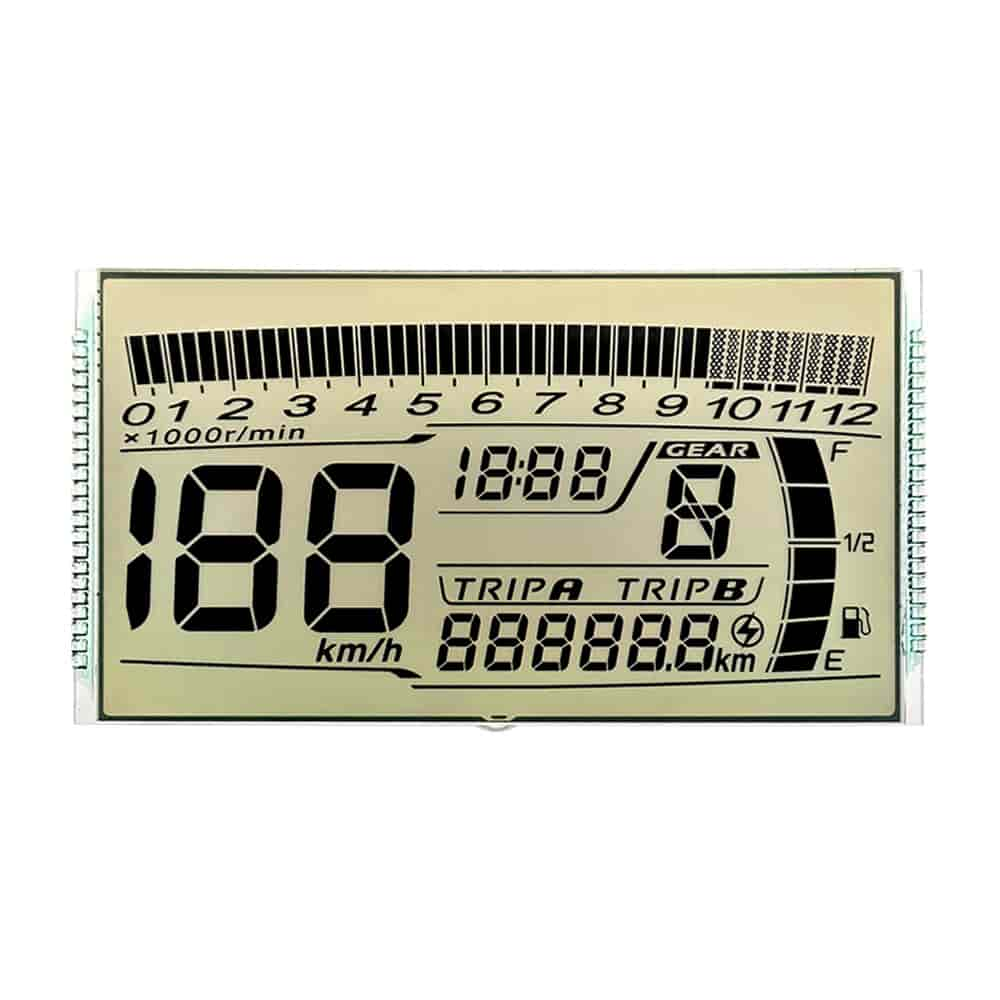 7 segment lcd display connection