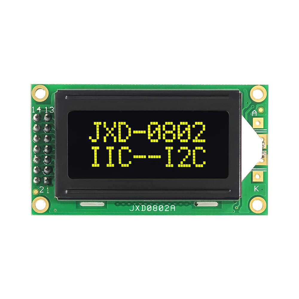 متوازی LCD کریکٹر ڈسپلے سے منسلک ہو رہا ہے۔ - JXD0802A-i2c انٹرفیس